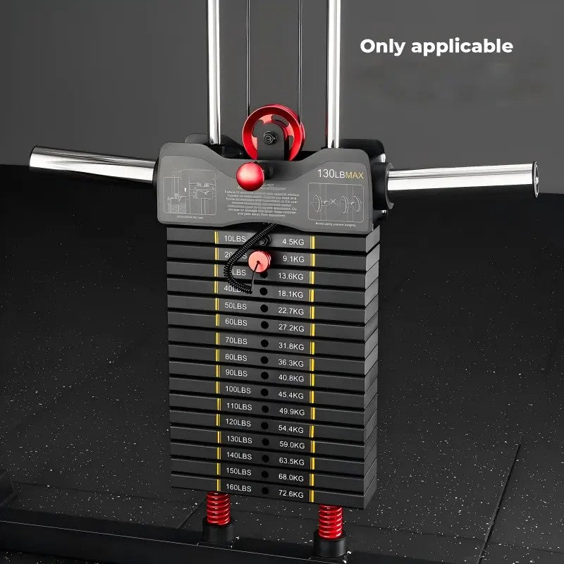 multi-function power cage power rack with cable crossover, lat pulldown, low row station and gym attachments for home strength training