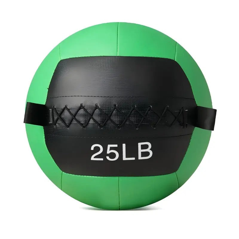 70LB wall ball set with 10, 15, 20 and 25 lb soft medicine balls for core workouts, strength training and home gym exercise