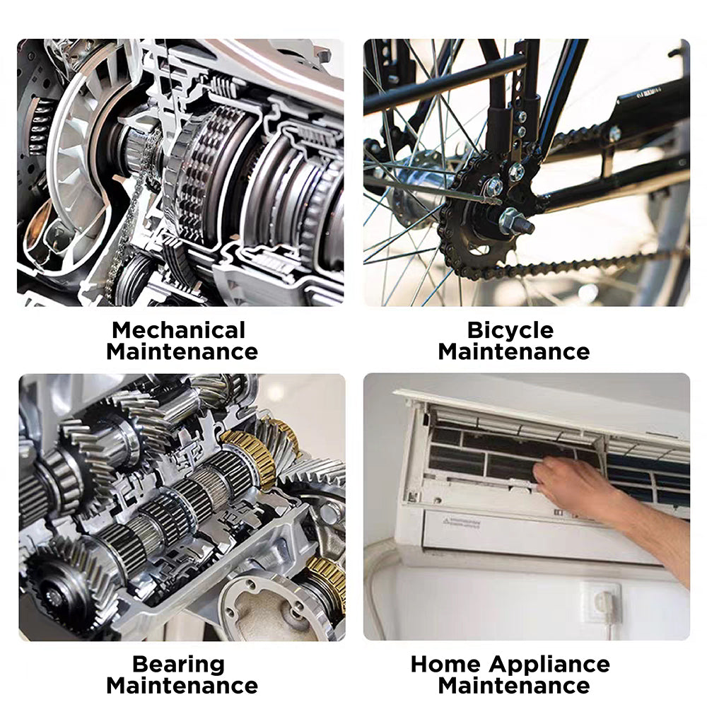 500ml high pressure metal oil can with long precision spout for automotive bicycle bearing lubrication