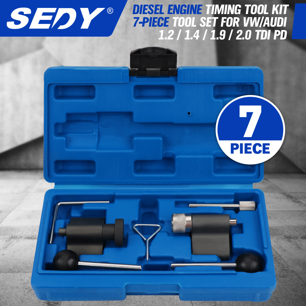diesel engine timing tool kit 7pcs for vw audi tdi camshaft locking alignment tool set with case for engine timing repair
