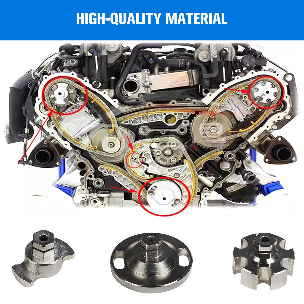 10-piece motorcycle crankshaft puller and separator tool kit for engine repair, includes adaptors and removal tools in blue carry case