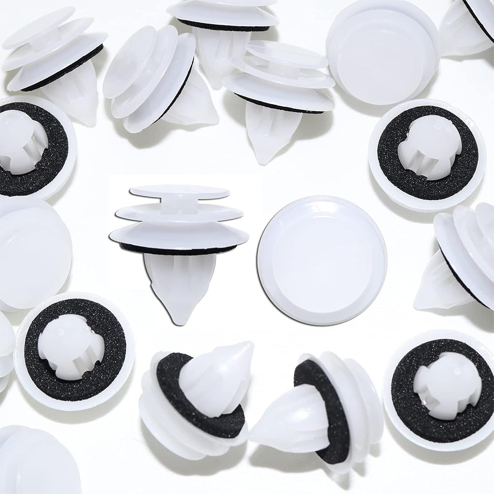 250pcs car door panel clips trim retainer fasteners 9mm push type automotive plastic clips with foam gasket replacement kit