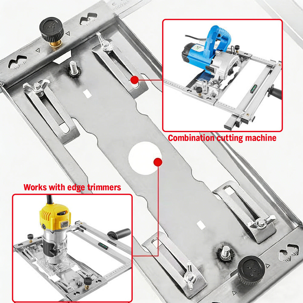 stainless steel panel cutter guide with adjustable 0-75cm cutting range for 4-5 inch and 7 inch cutters and trimmers