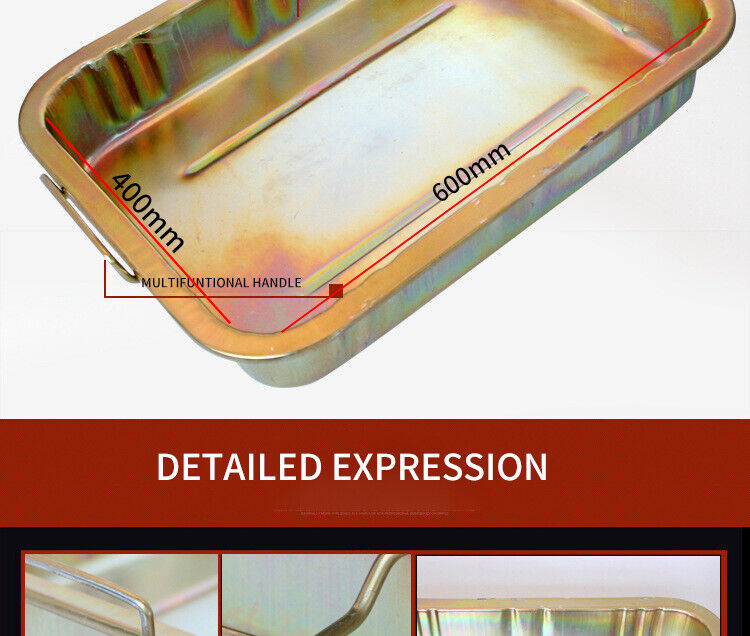 High-quality, durable mechanic oil pickup trays for automotive maintenance, available in multiple sizes for easy oil collection and parts organization.