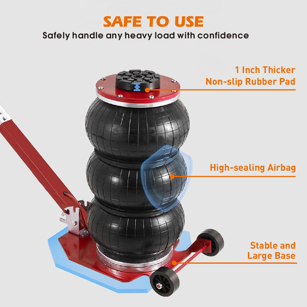 5-ton heavy-duty air bag jack for cars, trucks & SUVs with non-slip base - HORUSDY Professional Tools Australia