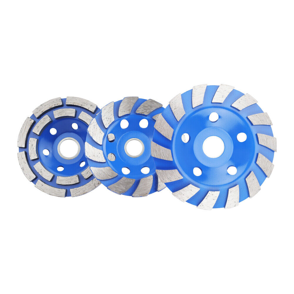 High-Durability Diamond Coated Grinding Cup Wheel - 125mm and 100mm, Ideal for Masonry, Marble, Tile, Concrete, Granite, Ceramic