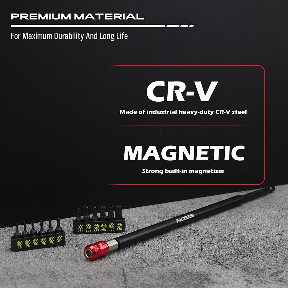 Sedy 300mm heavy-duty magnetic drill bit extension holder with quick release and Cr-V steel, ideal for power tools and precision drilling