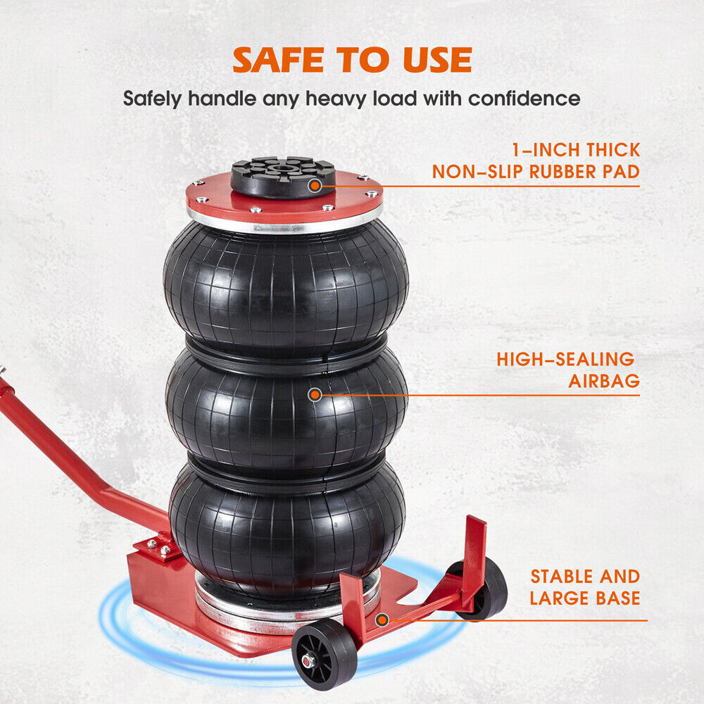 3 Ton Air Bag Jack with 6600 lbs Capacity for Cars, SUVs, and Trucks by HORUSDY