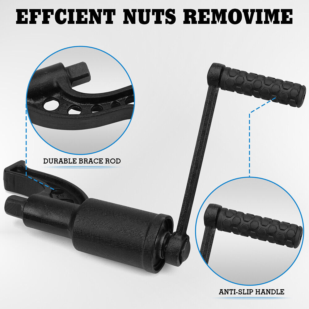HORUSDY torque multiplier wrench set with 11 heavy-duty pieces including 6-point sockets and carrying case
