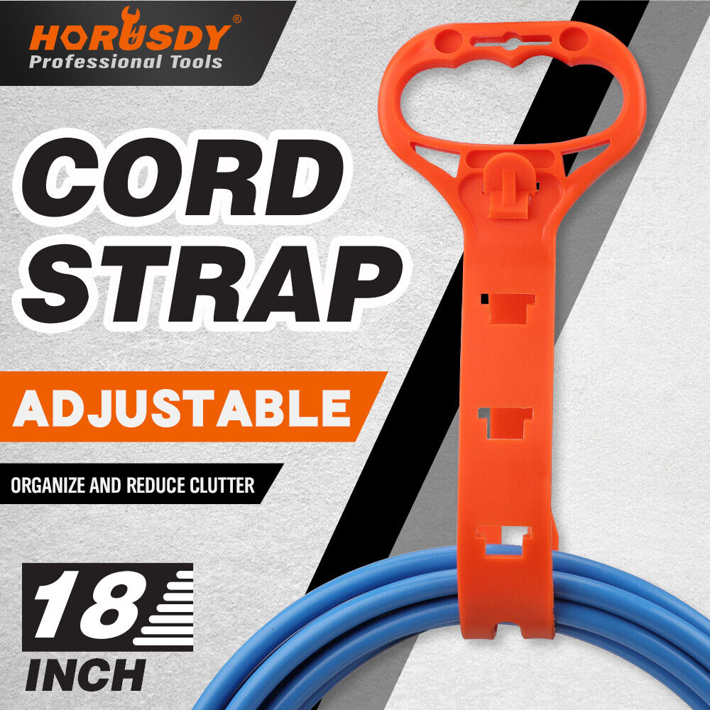 HORUSDY 18-Inch Adjustable Heavy Duty Cord Organizer Strap for Hoses, Ropes & Cables