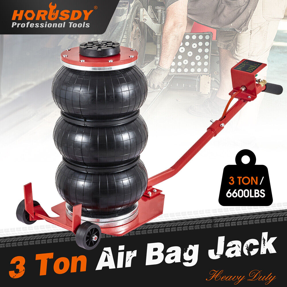 3 Ton Air Bag Jack with 6600 lbs Capacity for Cars, SUVs, and Trucks by HORUSDY