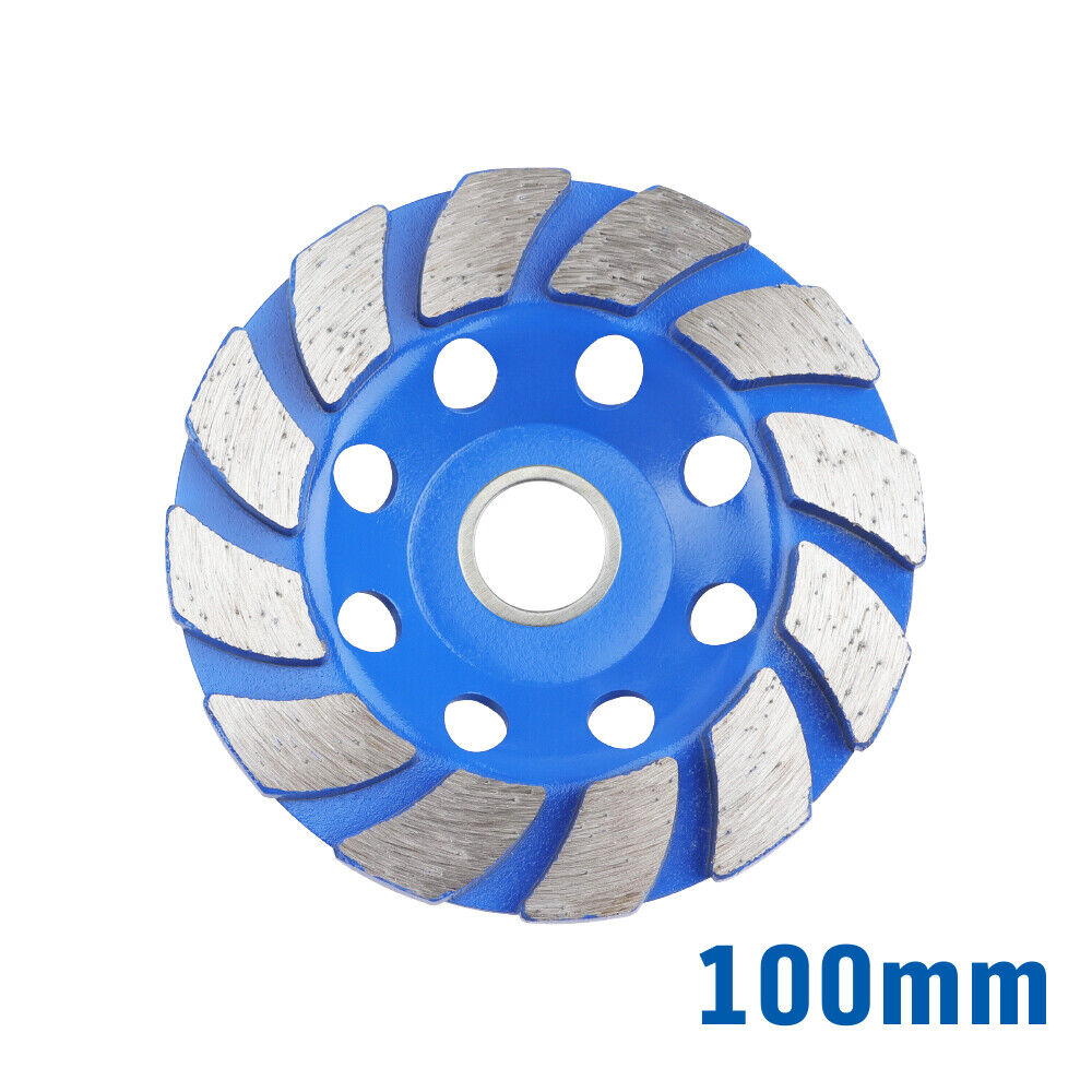High-Durability Diamond Coated Grinding Cup Wheel - 125mm and 100mm, Ideal for Masonry, Marble, Tile, Concrete, Granite, Ceramic
