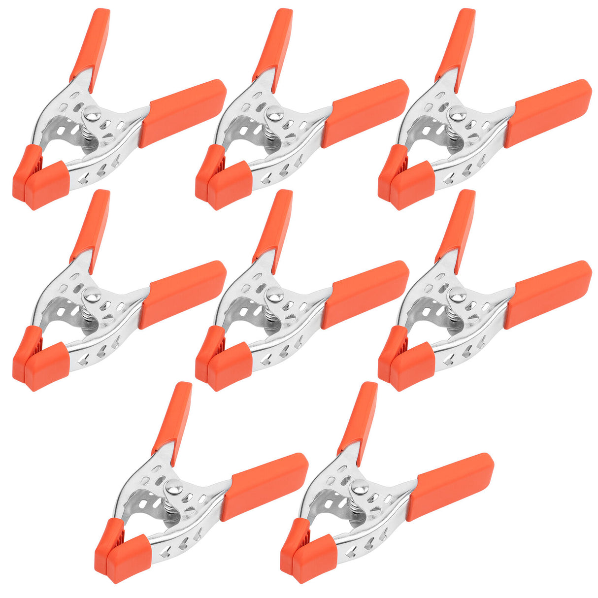 SPACK Heavy Duty 4-Inch Spring Clamp with Steel Spring and Non-Slip PVC Coated Handle