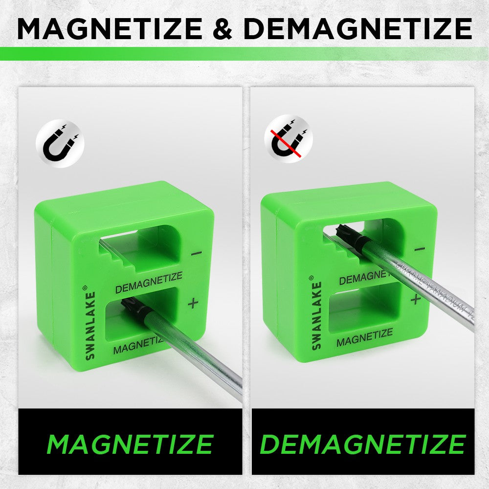 86-piece magnetic screwdriver and nut driver set with replaceable bits, ratcheting handle, and organized storage case for repair and home use