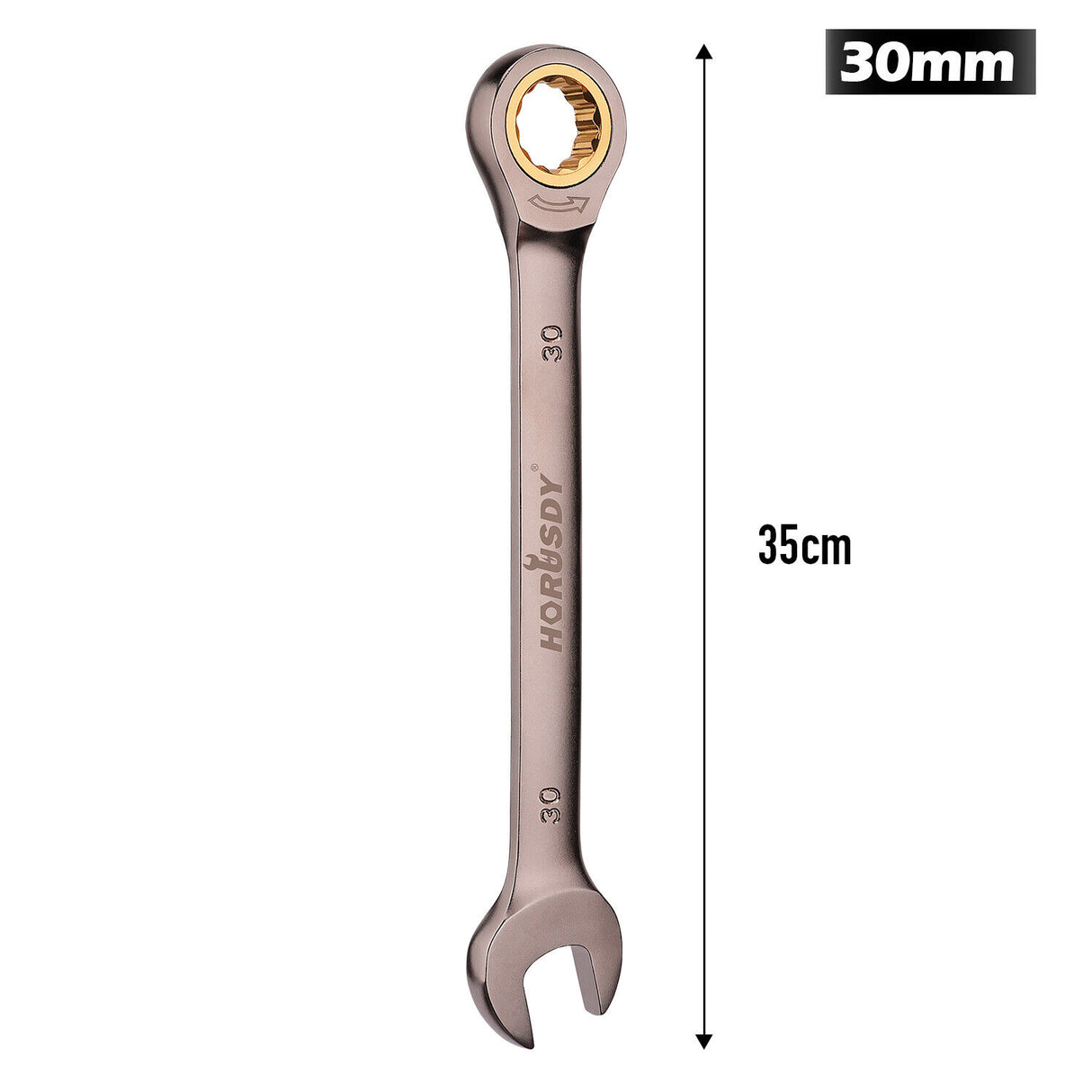 HORUSDY 6-32MM Ratchet Spanner Nickel Plating Ratcheting Spanners Metric Wrench