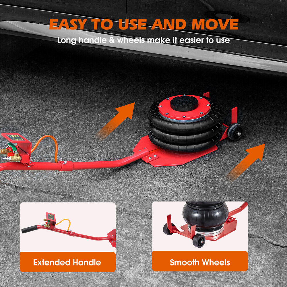3 Ton Air Bag Jack with 6600 lbs Capacity for Cars, SUVs, and Trucks by HORUSDY