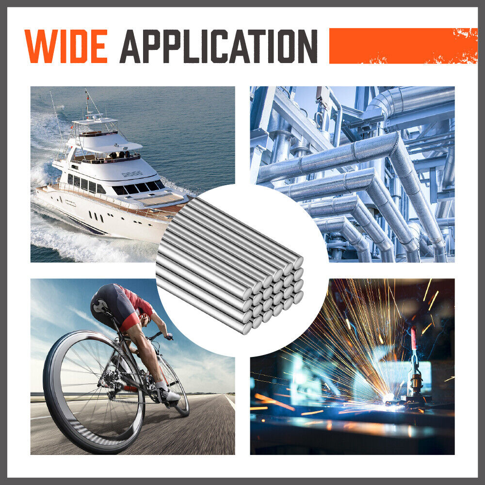 Pack of 50 Low Temperature 1.6mm Aluminum Welding Cored Wires - Perfect for Various Welding Applications, Including Electric and Food Industry