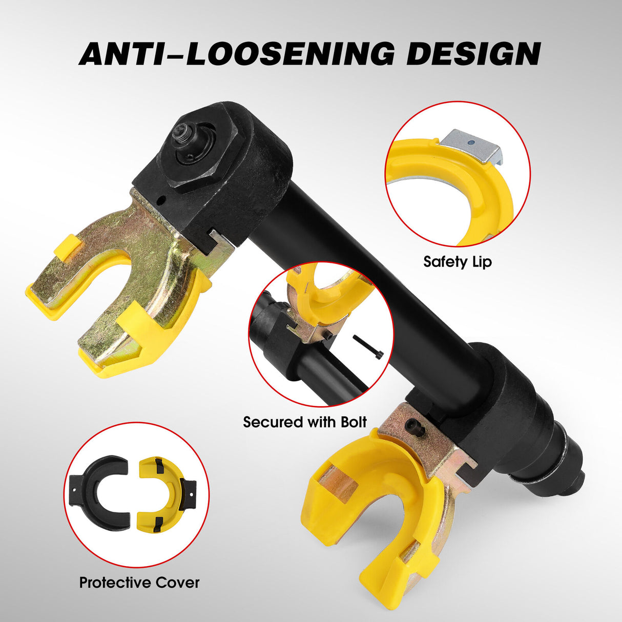 Professional coil spring compressor kit with heavy-duty components for automotive suspension repair