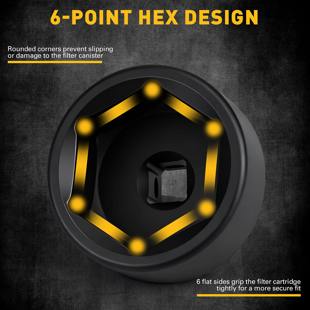 10-piece 3/8 inch oil filter cap removal tool set with metric sockets and ratchet