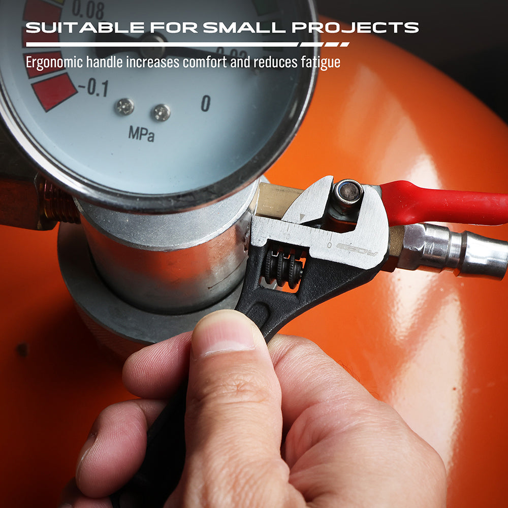 4 inch adjustable wrench 100mm mini adjustable spanner with laser engraved scale for household and small repair jobs