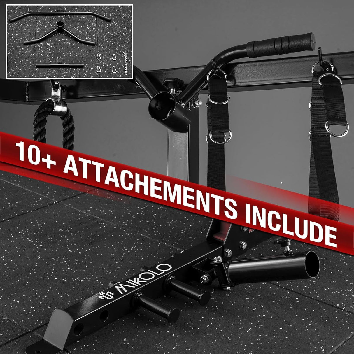 half rack functional trainer with cable pulley system 1:1 ratio home gym equipment power rack with attachments