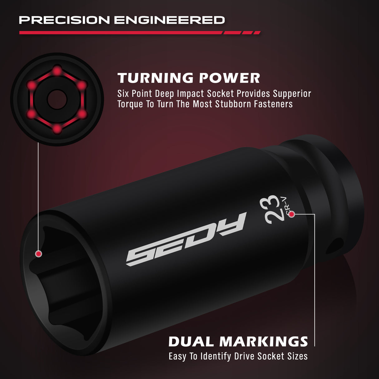 29 piece 1/2 inch drive impact socket set SAE metric deep sockets CRV steel with extension bars heavy duty automotive tool kit