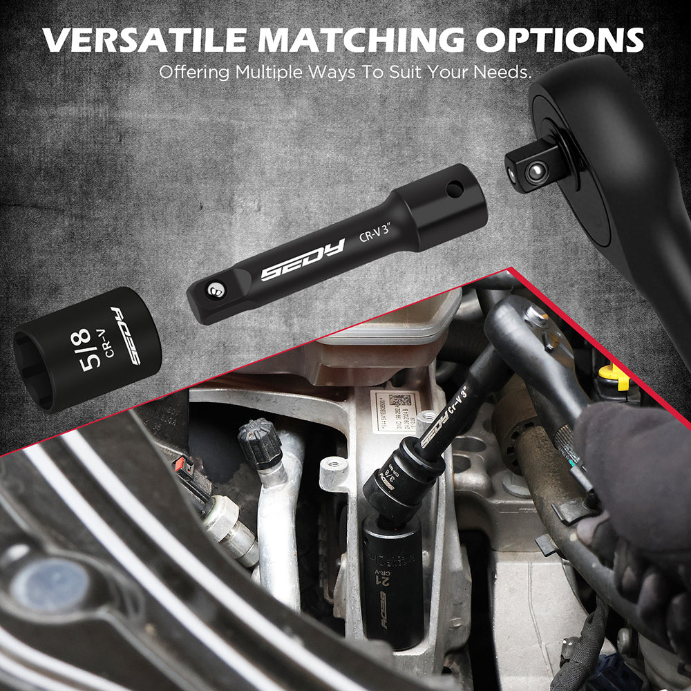 SEDY 132-piece mechanics tool set with sockets, wrenches and portable 2-drawer toolbox