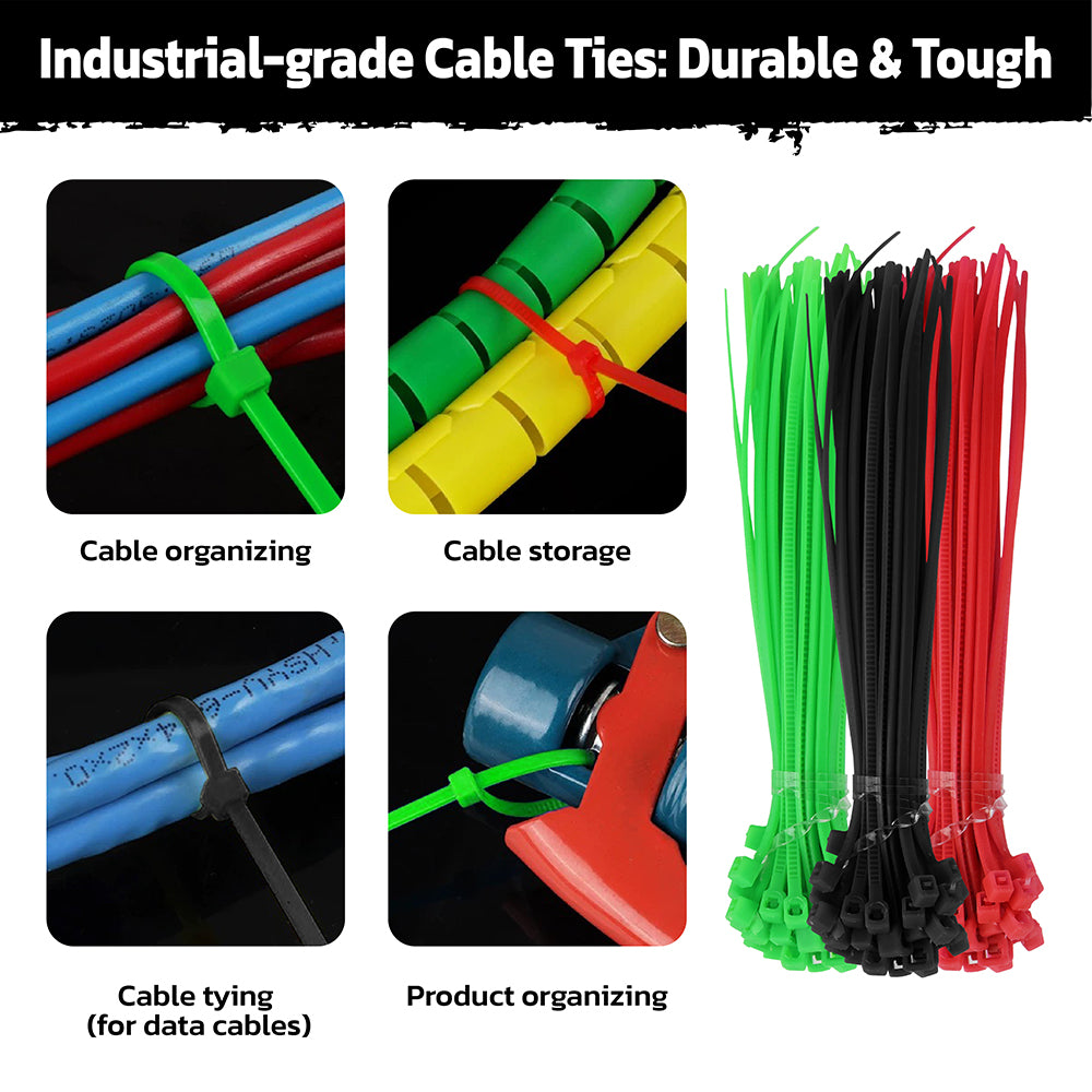 HORUSDY 308PCS electrical wire connector kit with crimp terminals heat shrink tubing cable ties and wire clamps for automotive wiring repair