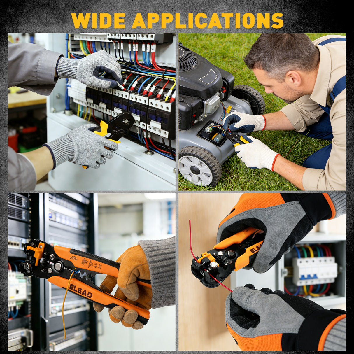 ELEAD ferrule crimping tool kit with wire stripper, ferrule terminals assortment and electrical connectors for wiring repair