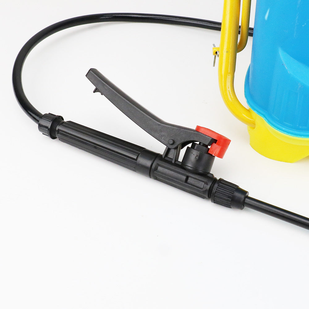 16L backpack garden sprayer with hand pump, adjustable nozzle and hose for weed and pest control