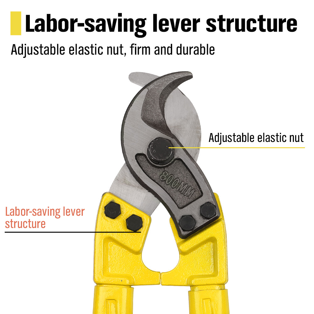800mm heavy duty cable cutter with sharp blades and long non-slip handles for cutting power cables and wires in Australia