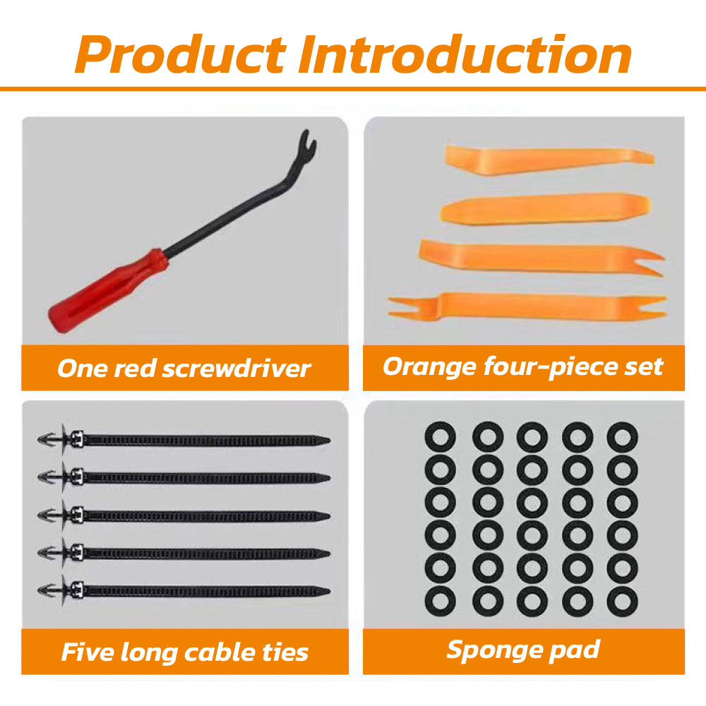 415PCS car fastener clips and trim removal tool kit for automotive door, bumper, and panel repair in Australia