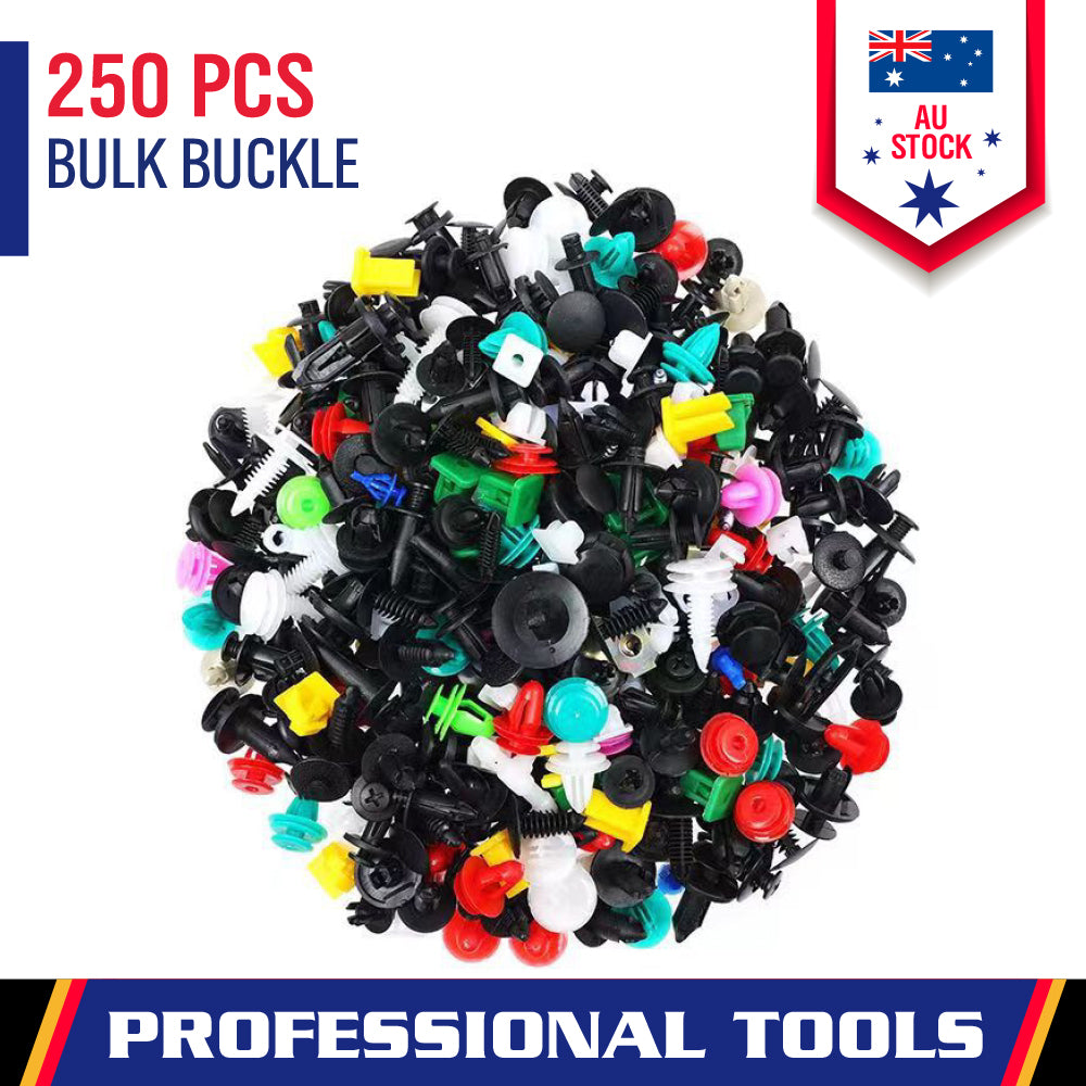 250PCS universal car fastener clips mixed set for bumpers, doors and interior trim repair in Australia