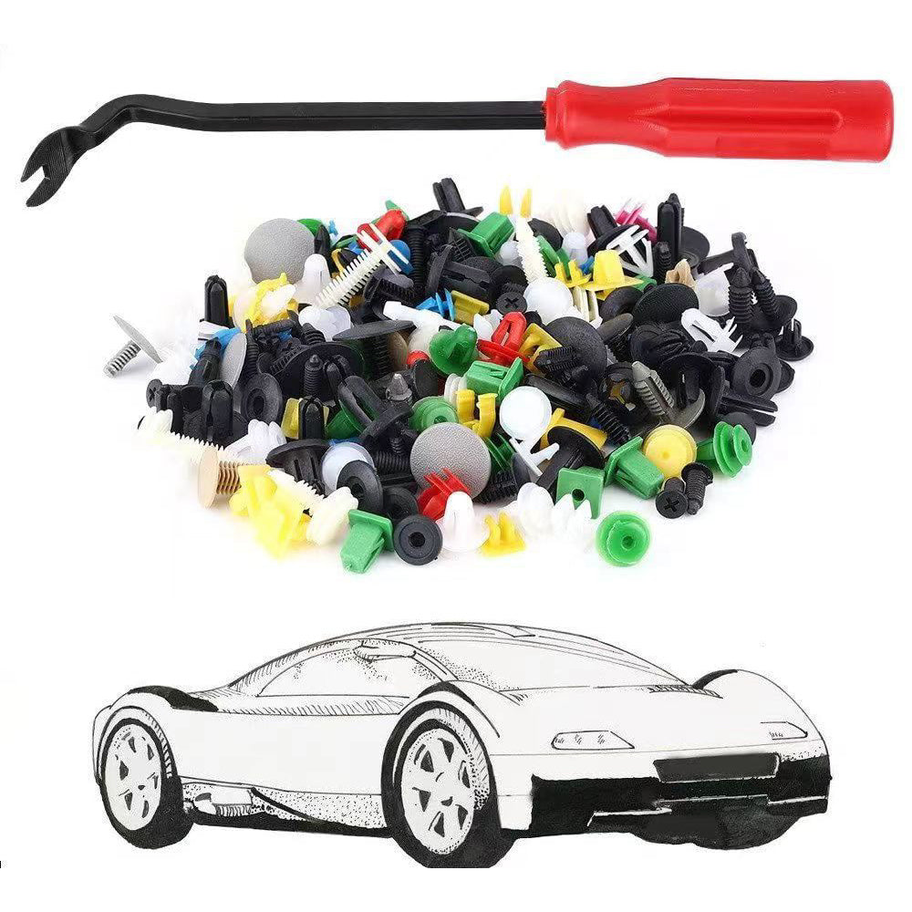 250PCS universal car fastener clips mixed set for bumpers, doors and interior trim repair in Australia
