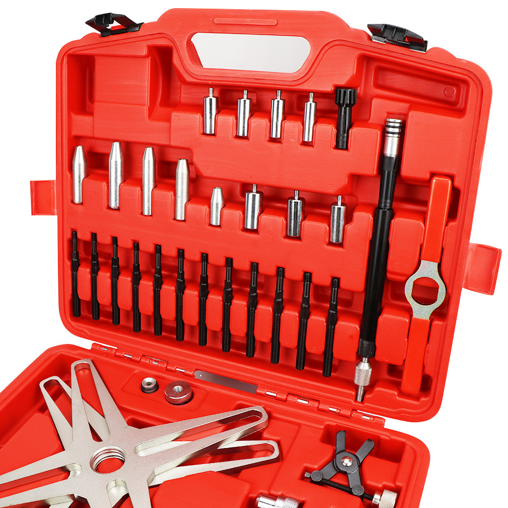 SAC clutch adjusting and alignment tool kit with adapters and carry case for automotive clutch repair