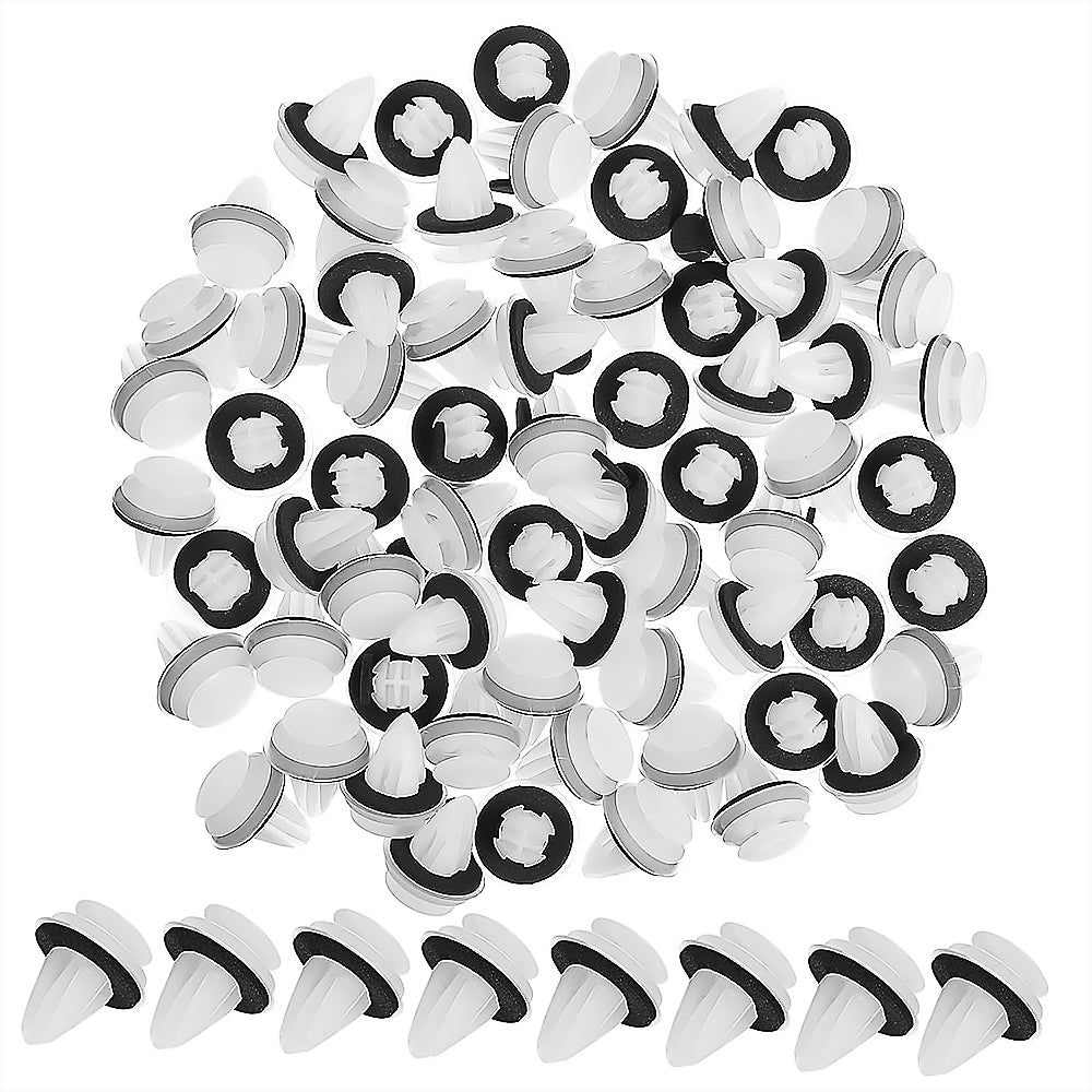 250pcs car door panel clips trim retainer fasteners 9mm push type automotive plastic clips with foam gasket replacement kit