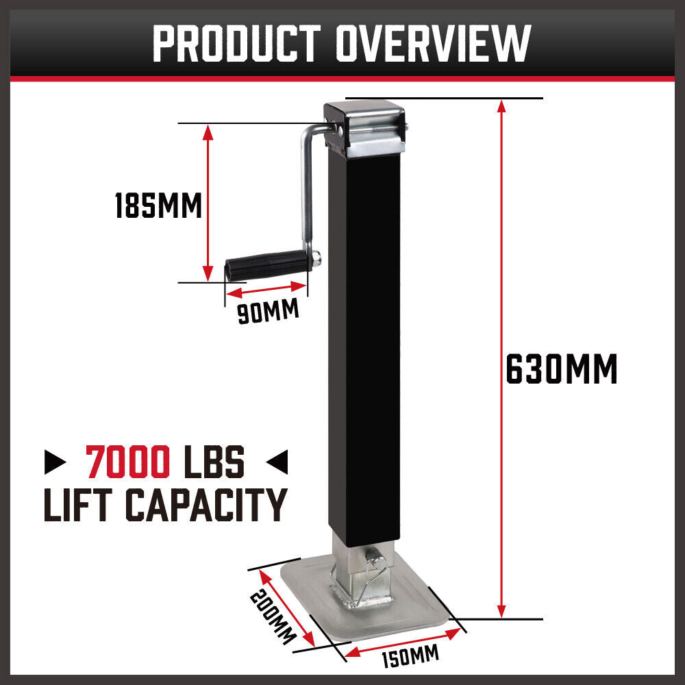 HORUSDY 4-Piece 7000LBS Heavy Duty Trailer Jack Stand Set - Caravan Stabilizer Legs for Enhanced Load Support