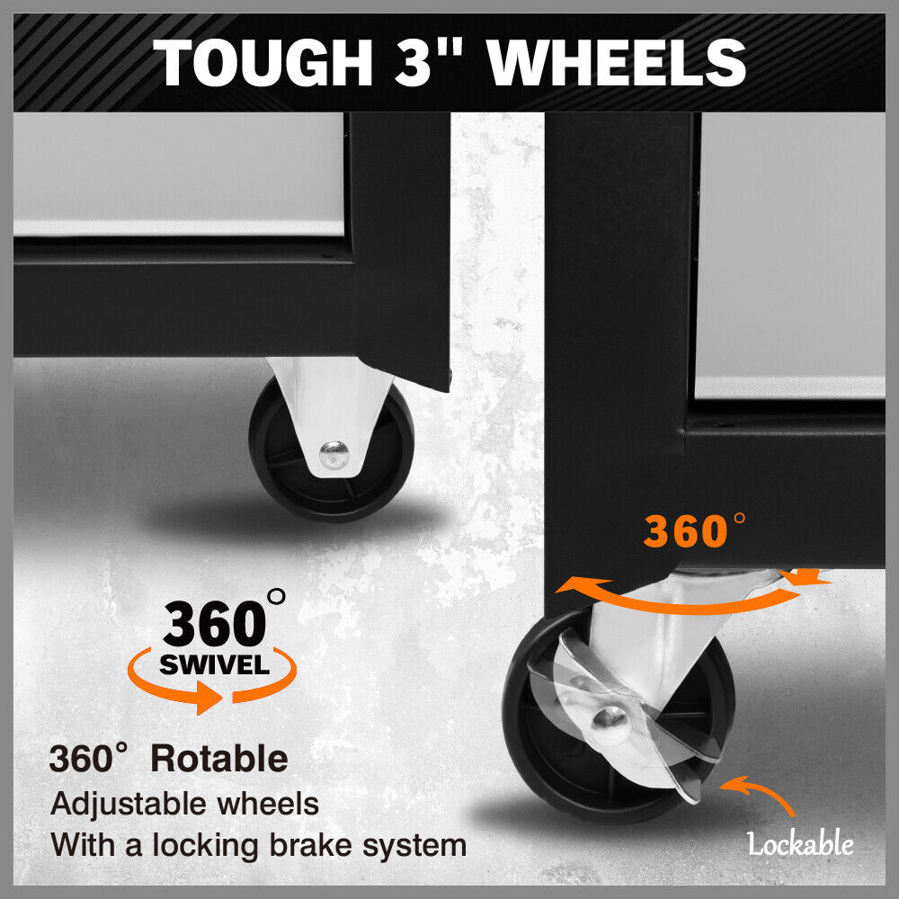 Compact 7-Drawer Tool Storage Trolley with secure locking mechanism and smooth mobility casters for organized workshops