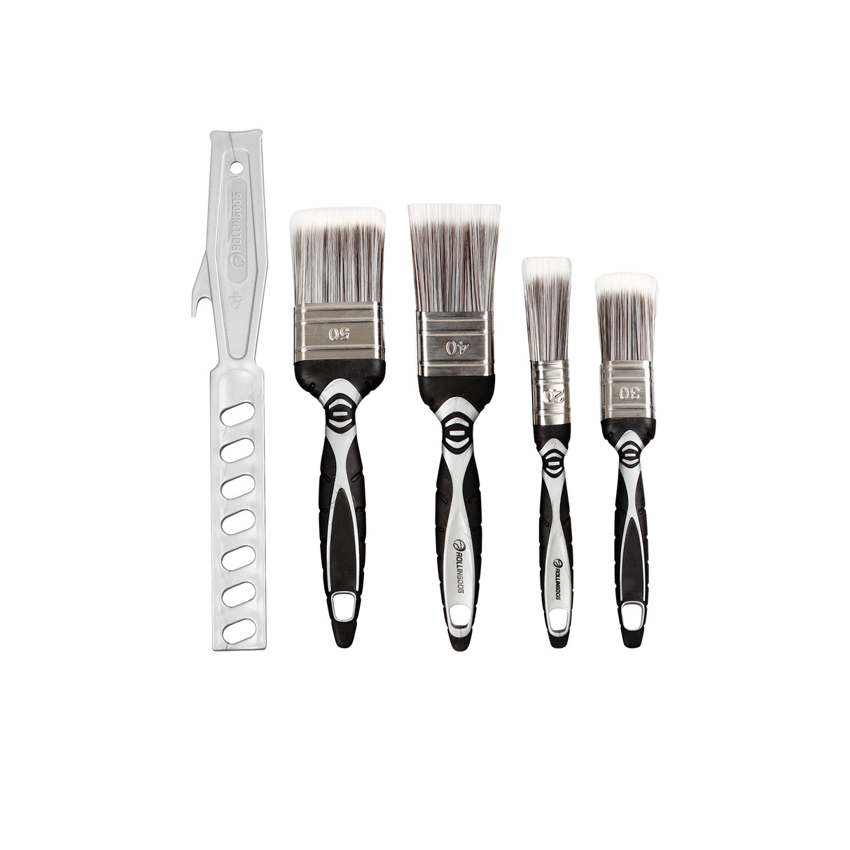 Professional 5-Piece Paint Brushes Set - Includes Various Sizes for Acrylic and Staining, Ideal for Artists and Home Gardening Projects