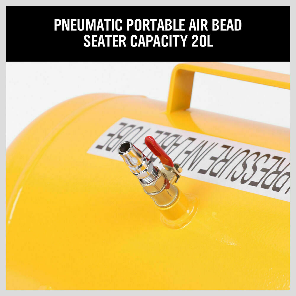 20L High Carbon Steel Bead Blaster Tyre Air Tank Inflator Seater for 4WD and Truck Tires