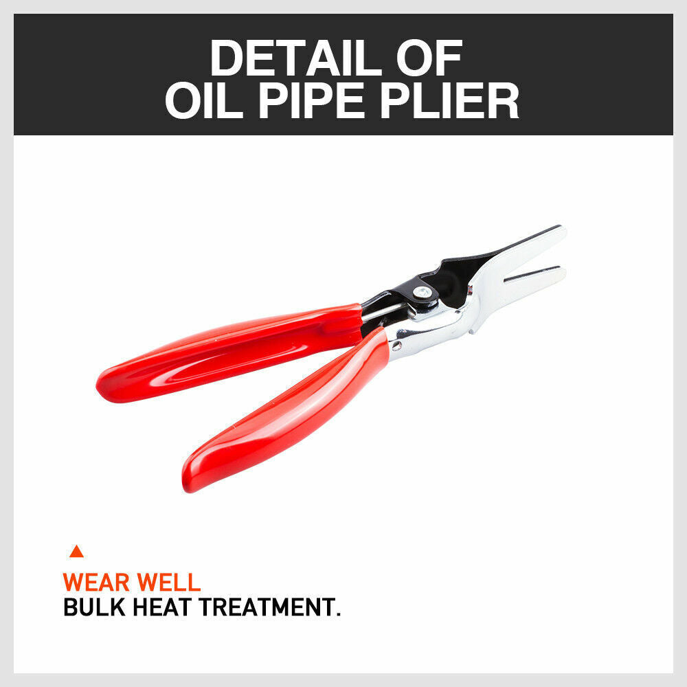 Durable Fuel Vacuum Line Pliers - Designed for Removing Stubborn Fuel and Vacuum Hoses, 195mm Length, PVC-Dipped Handle