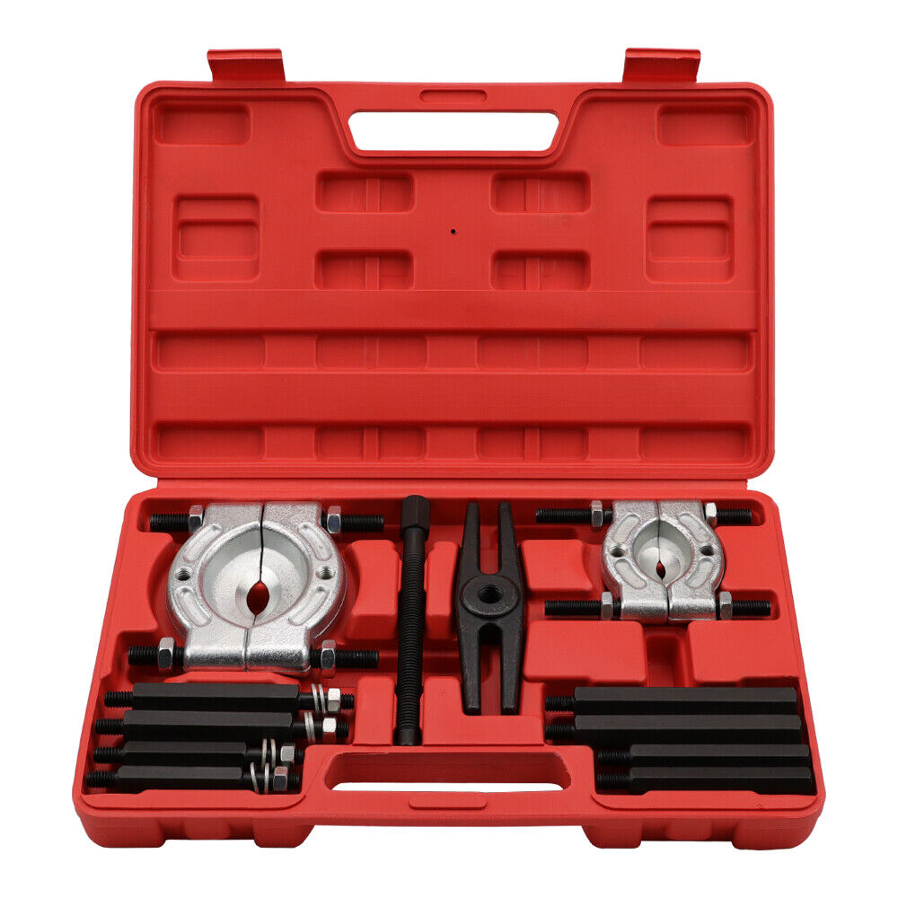 12-Piece Bearing Splitter and Gear Puller Tool Set for Smooth Removal of Bearings, Pulleys, and Steering Wheels