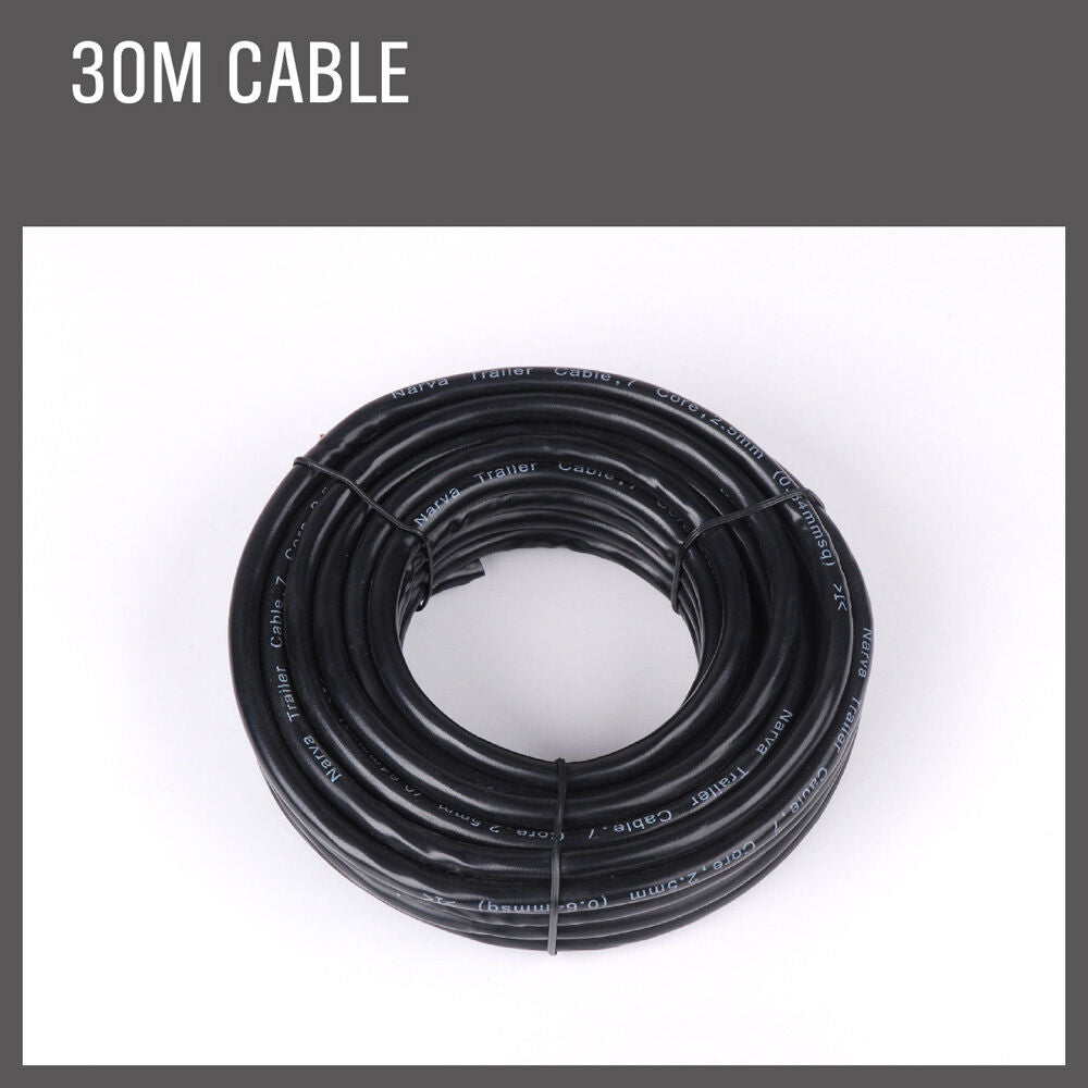 Heavy-duty 30M 7 Core Wire Cable for Trailers, Caravans, and Trucks