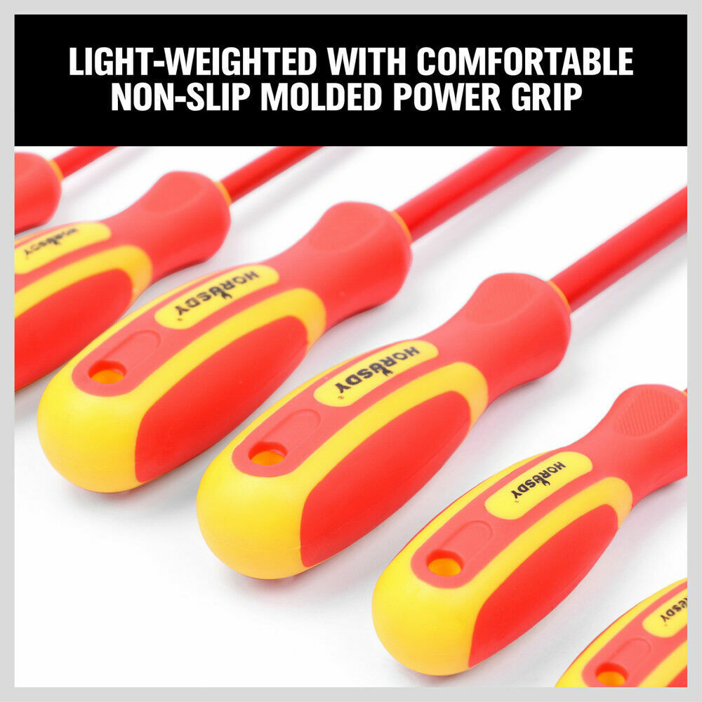 6pc Insulated Screwdriver Set with Magnetic Tips and VDE 1000V Rating