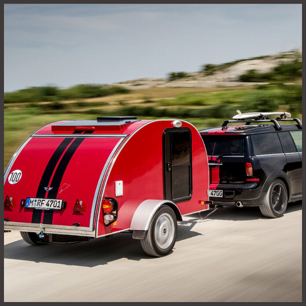 HORUSDY 12 LED Trailer Tail Light Kit, 100x100x23mm, 12V with 8m 5-Core Cable and 7-Pin Plug, Waterproof, Ideal for Caravans and Utes