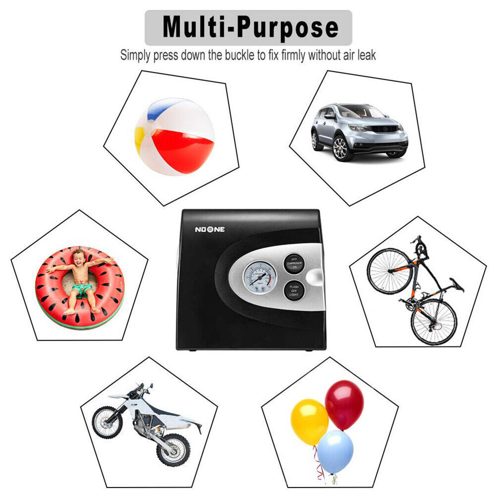 HORUSDY Portable Car Tire Inflator with LED Lights