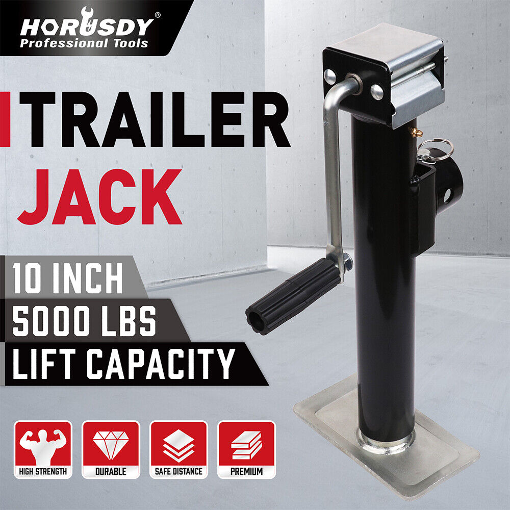 Heavy-Duty Swivel Trailer Jack Stand with Side Handle