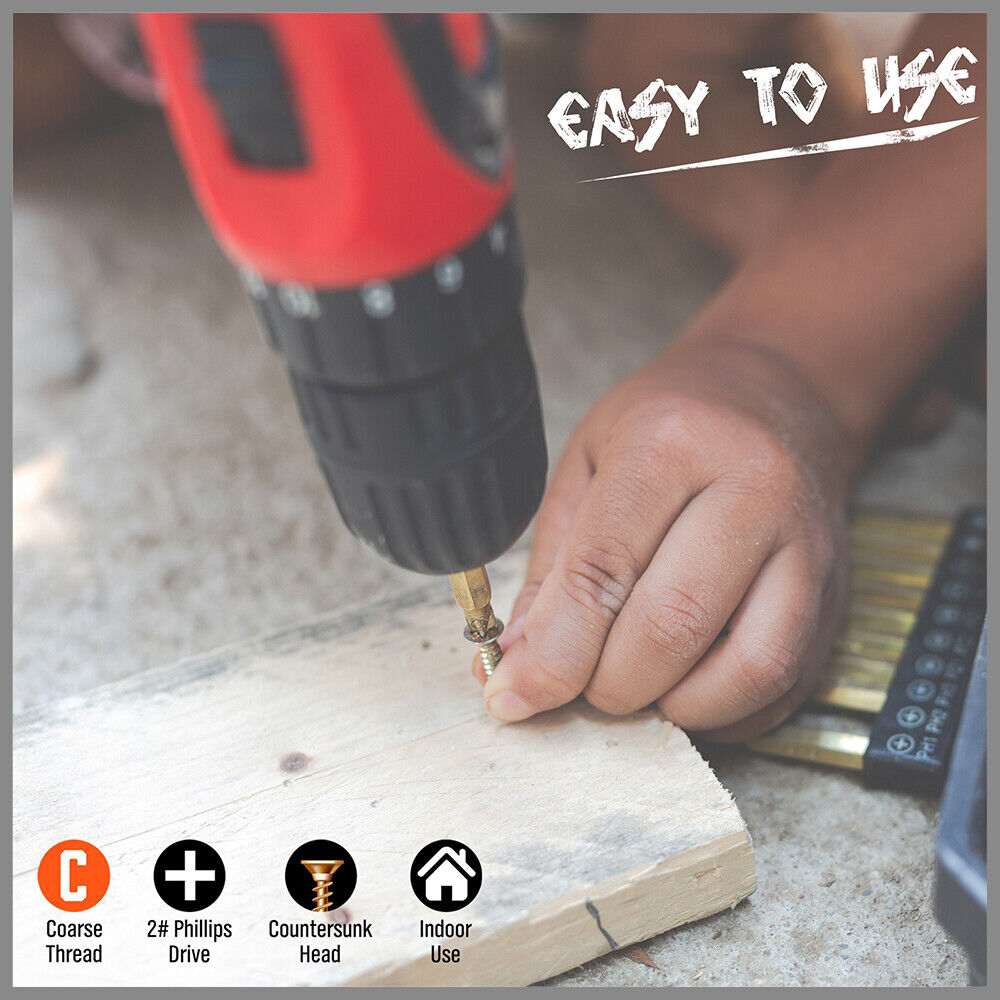 HORUSDY Screw Assortment Set - 421 Pieces including Hex Wood Screws, Chipboard Screws, Wall Plugs for Robust Fixing in Drywall and Wood Surfaces