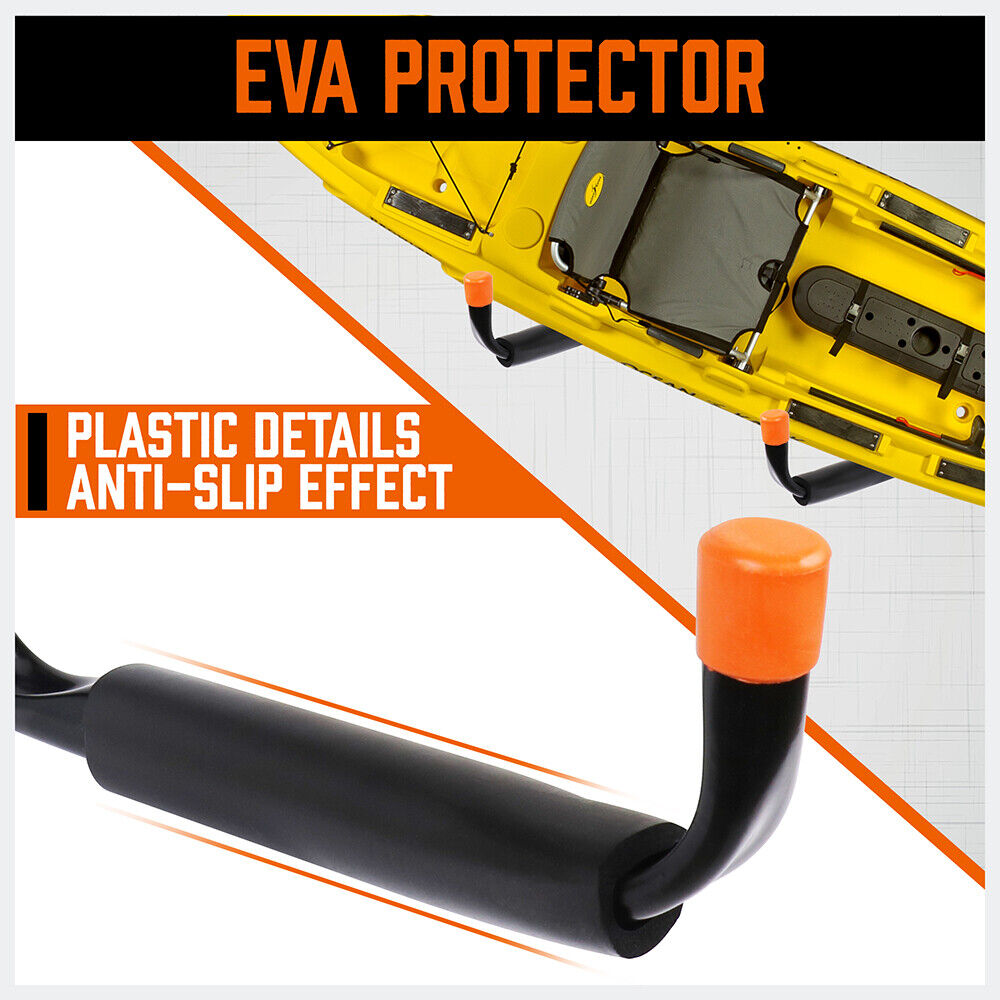 Set of 10 Heavy Duty Steel Wall Mount Hooks in Various Sizes for Garage and Utility Storage