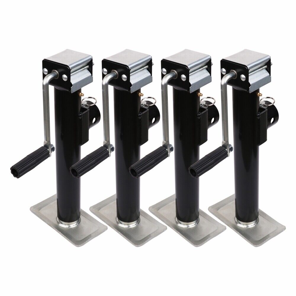 HORUSDY 4x Heavy-Duty Trailer Jack Leg Stands with Side Handle, 5000lbs Load Capacity, Ideal for Caravans and Trailers